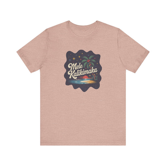 Mele Kalikimaka — Retro Hawaiian Christmas Tee (Light)