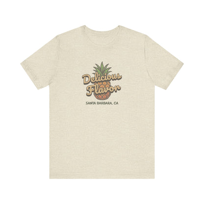 Delicious Flavor — Santa Barbara Pineapple Retro Tee (Light)