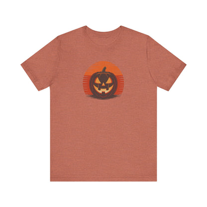 Retro Jack: Sliced Sunset — Halloween Sunset Tee (Light)