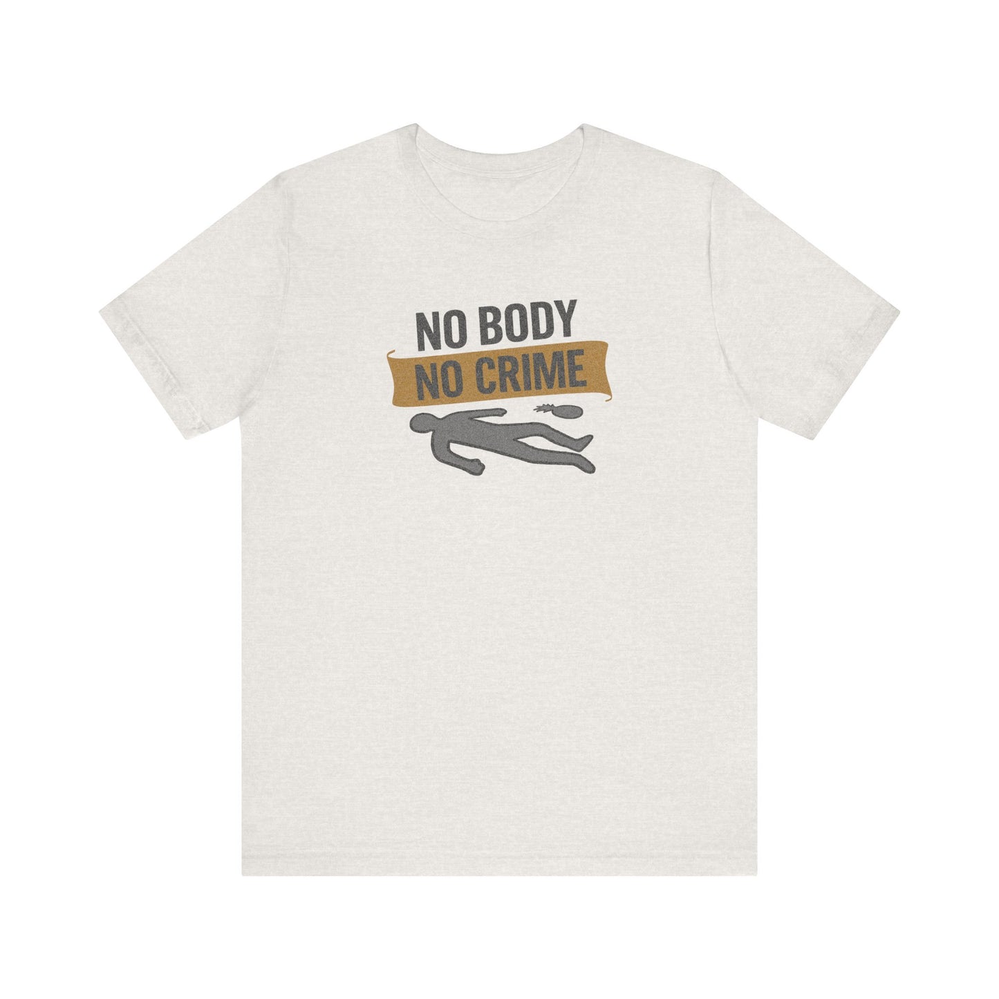No Body, No Crime — Psych Crime Scene Retro Tee (Light)