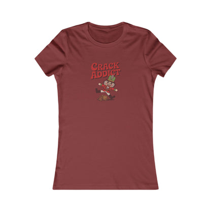 Crack Addict Nutcracker (Unhinged Remix) — Retro Women's Tee (Dark)