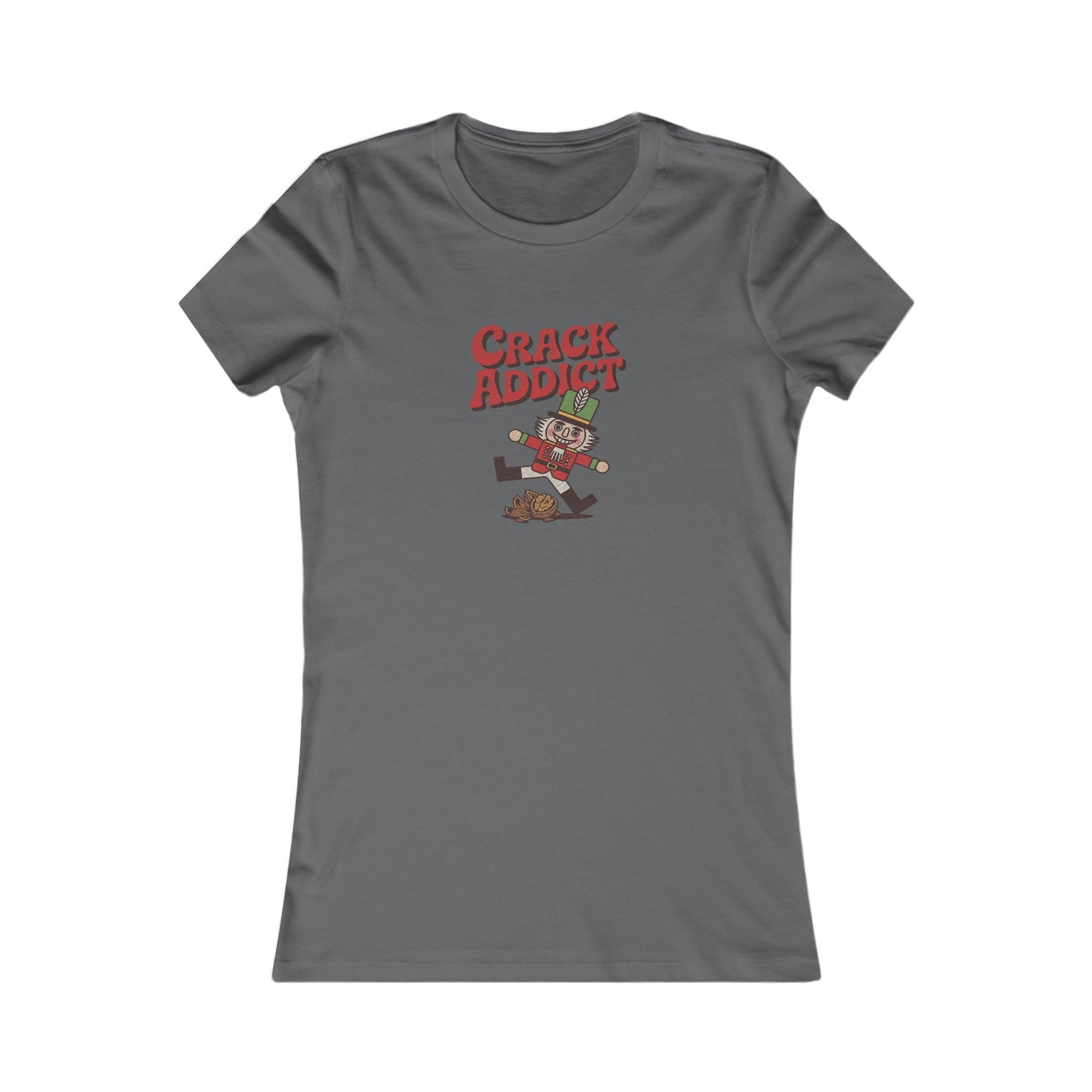 Crack Addict Nutcracker (Unhinged Remix) — Retro Women's Tee (Dark)