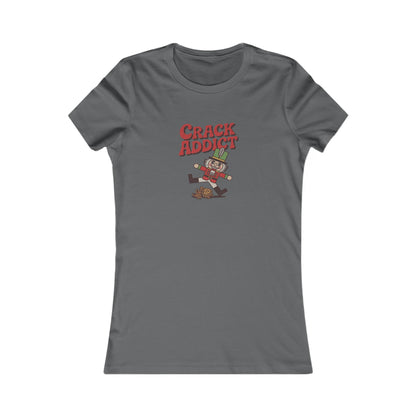 Crack Addict Nutcracker (Unhinged Remix) — Retro Women's Tee (Dark)
