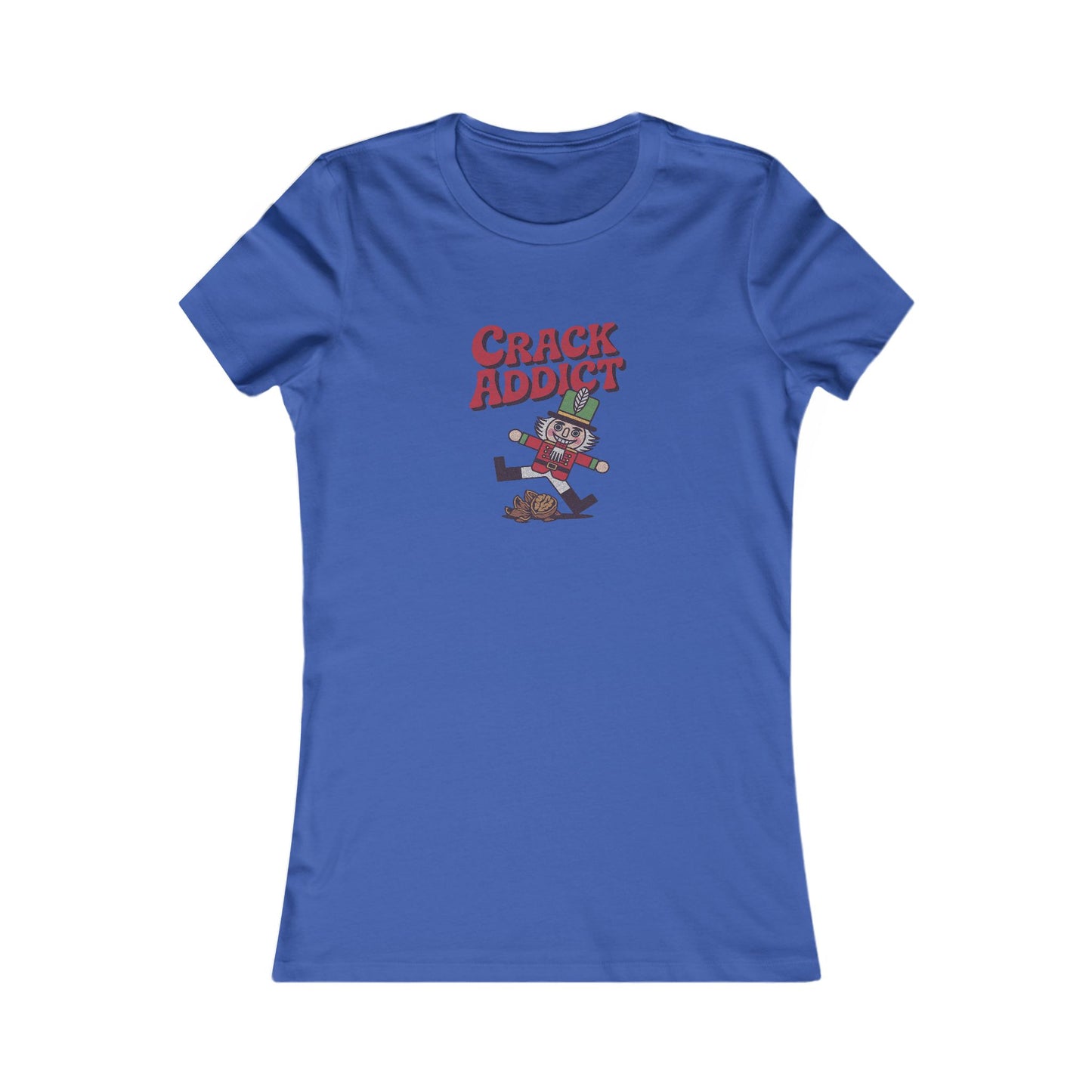 Crack Addict Nutcracker (Unhinged Remix) — Retro Women's Tee (Dark)