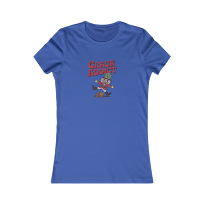 Crack Addict Nutcracker (Unhinged Remix) — Retro Women's Tee (Dark)