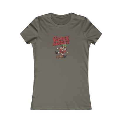 Crack Addict Nutcracker (Unhinged Remix) — Retro Women's Tee (Dark)