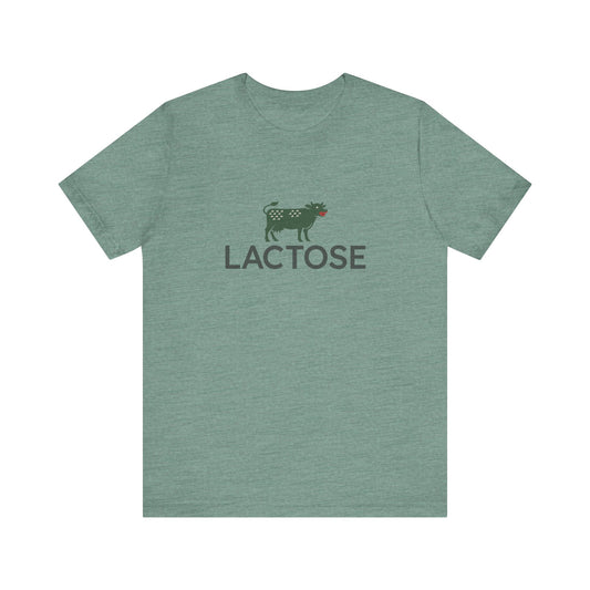 Life is a Beautiful… Typo – LACTOSE Logo Parody Retro Tee (Light)