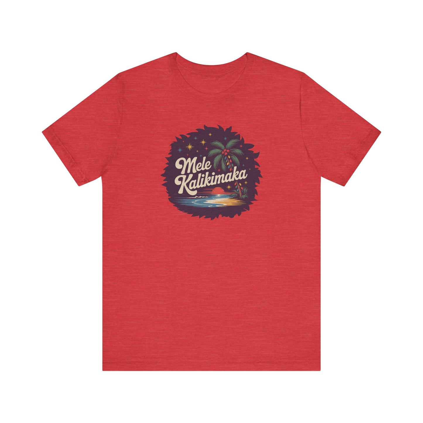 Mele Kalikimaka — Retro Hawaiian Christmas Tee (Light)