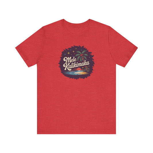 Mele Kalikimaka — Retro Hawaiian Christmas Tee (Light)