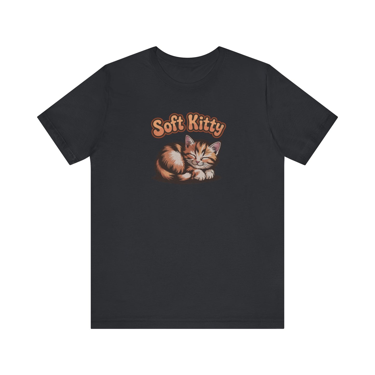 Soft Kitty Sick-Day Lullaby — Big Bang Theory Retro Tee (Dark)