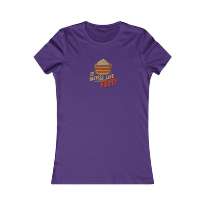 It Tastes Like Feet! — Thanksgiving Trifle Retro Women's Tee (Dark)