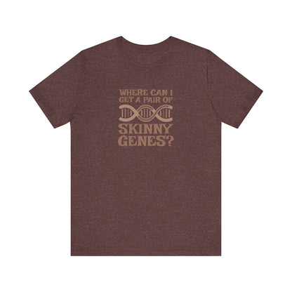 Pair of Skinny Genes — Retro Graphic Tee (Dark)