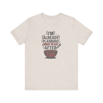 Planning What to Eat After This — Retro Foodie Tee (Light)