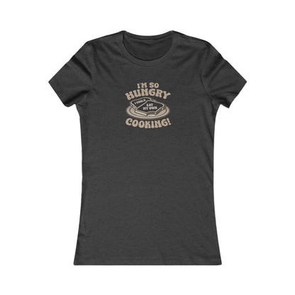 I'm So Hungry, I Could Eat My Own Cooking — Retro Women's Tee (Dark)