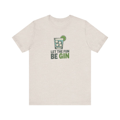 Party Starter: Let the Fun Be Gin – Cocktail Retro Tee (Light)
