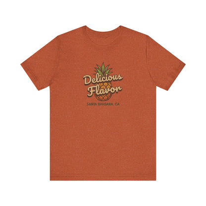 Delicious Flavor — Santa Barbara Pineapple Retro Tee (Light)