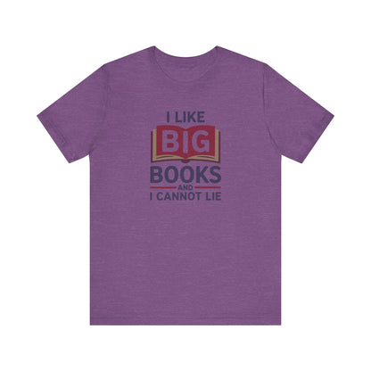 I Like Big Books and I Cannot Lie — Bibliophile Retro Tee (Light)