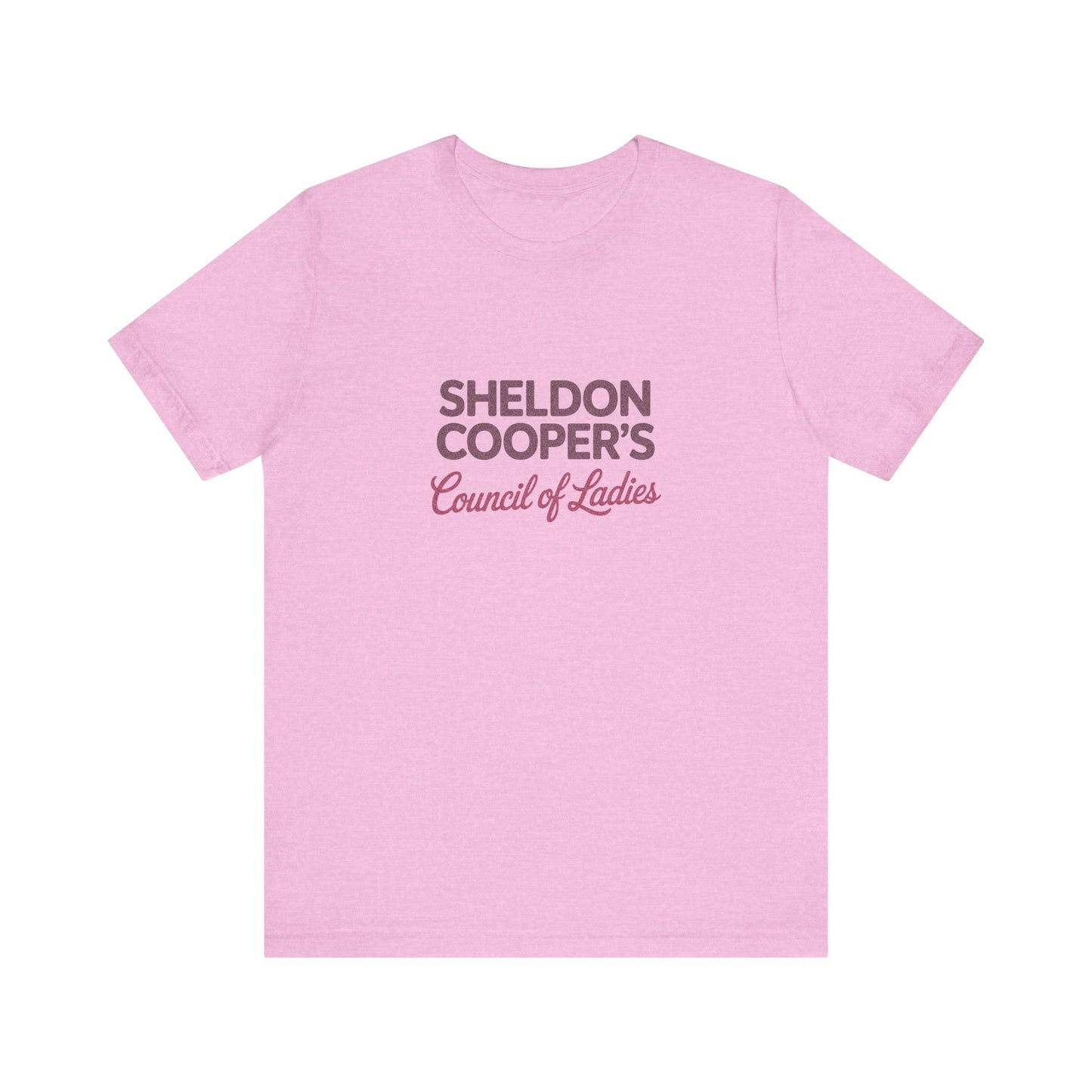 Sheldon Cooper’s Council of Ladies — TBBT Retro Tee (Light)