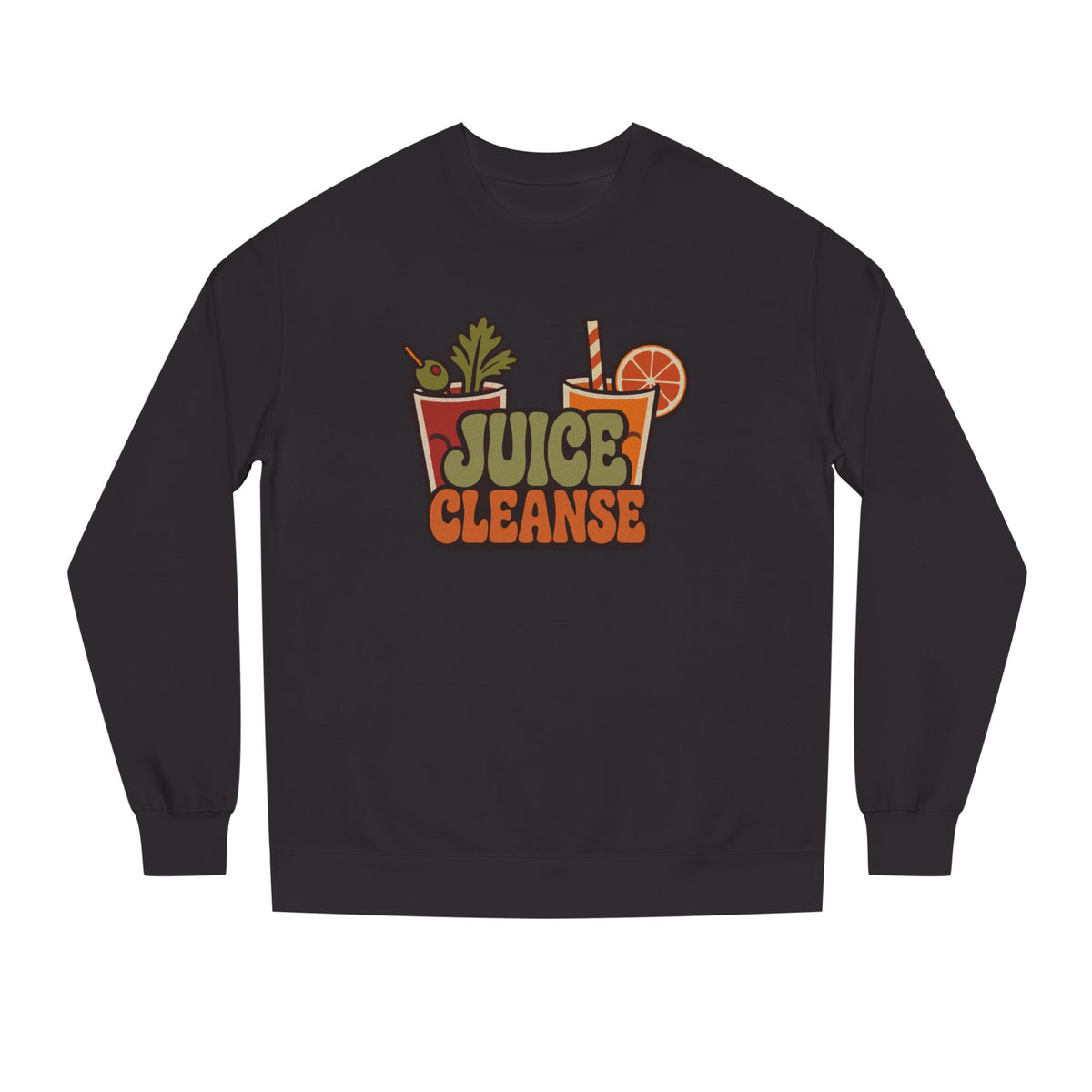 Juice Cleanse Liquid Diet — Boozy Brunch Retro Sweatshirt (Dark)