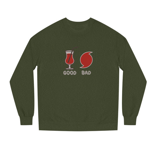 Good Hurricane, Bad Hurricane – Tropical Retro Sweatshirt (Dark)