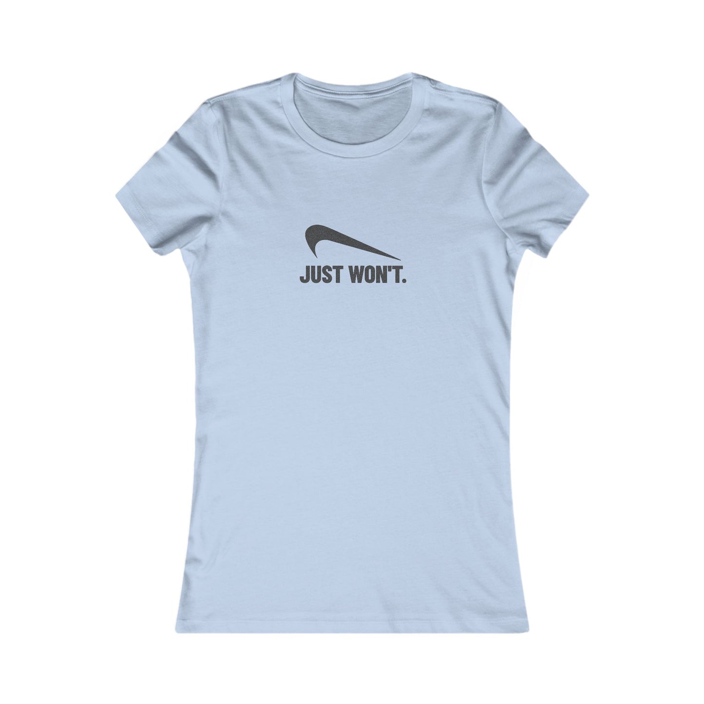 Just Won’t Athletic Parody — Retro Workout Women's Tee (Light)
