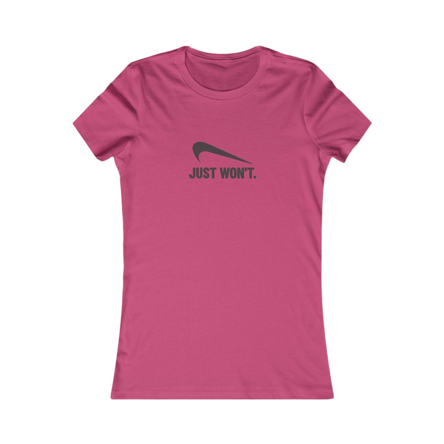 Just Won’t Athletic Parody — Retro Workout Women's Tee (Light)