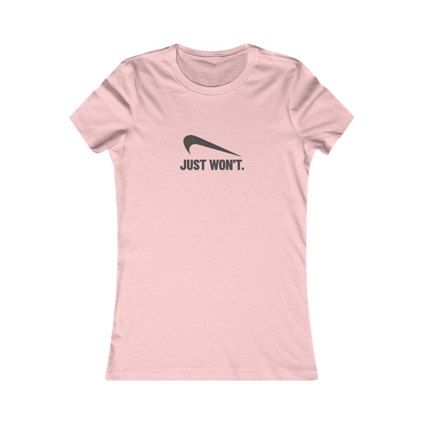 Just Won’t Athletic Parody — Retro Workout Women's Tee (Light)