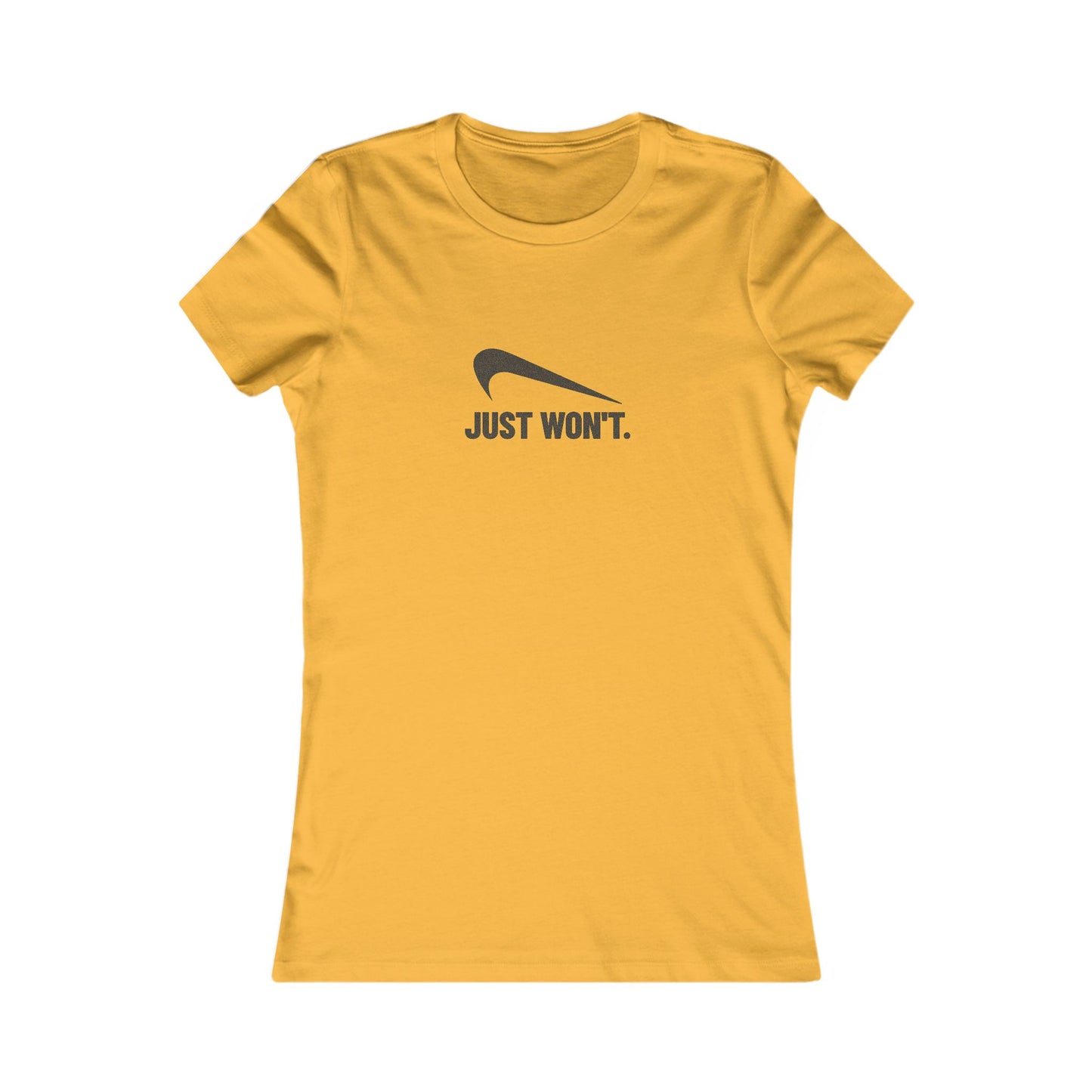 Just Won’t Athletic Parody — Retro Workout Women's Tee (Light)