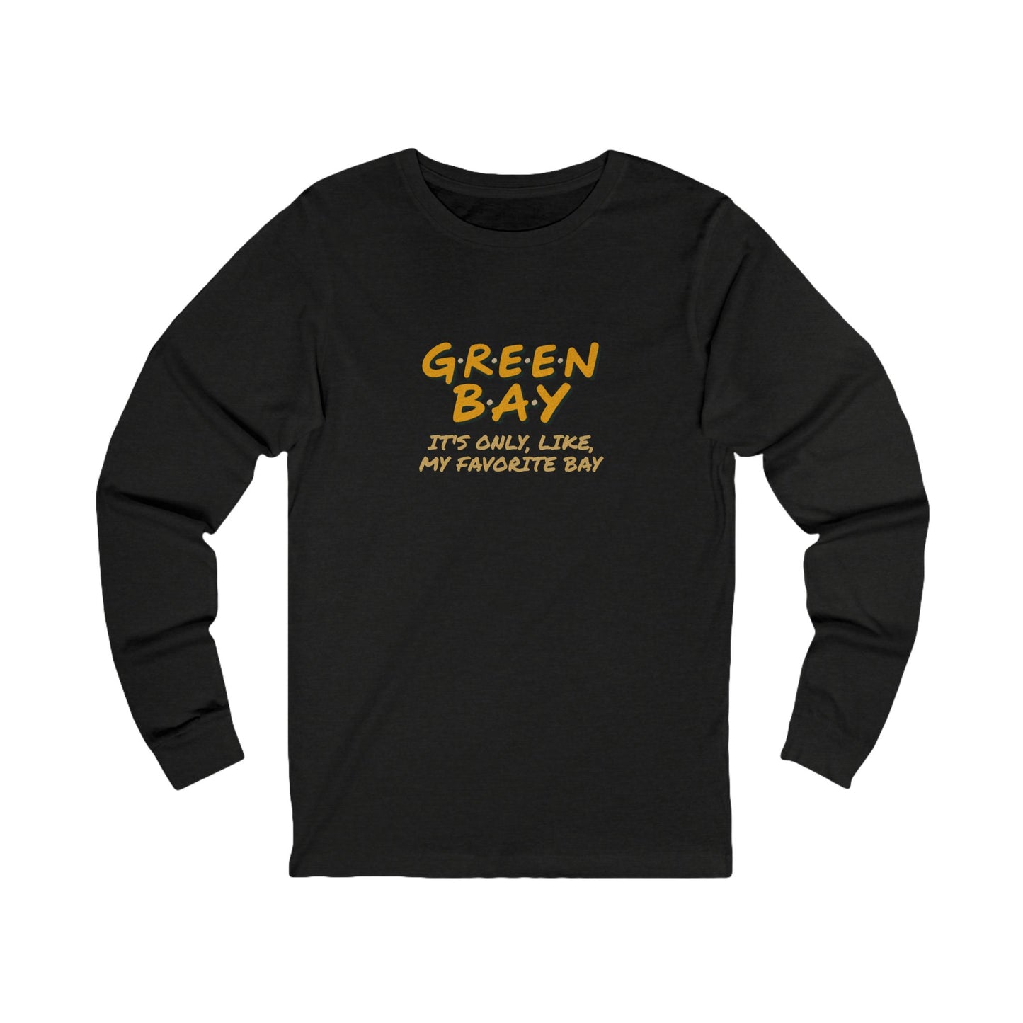 Green Bay (My Favorite Bay) — Phoebe Buffay Football Long Sleeve (Dark)