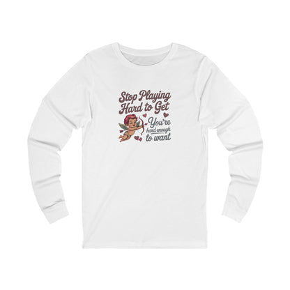 Stop Playing Hard to Get — Retro Cupid Long Sleeve (Light)