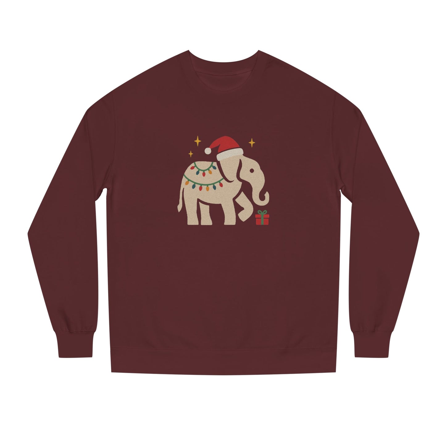 White Elephant Season — Retro Christmas Sweatshirt (Dark)
