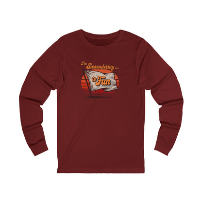 I'm Surrendering to Fun — Fun with Flags Retro Long Sleeve (Dark)