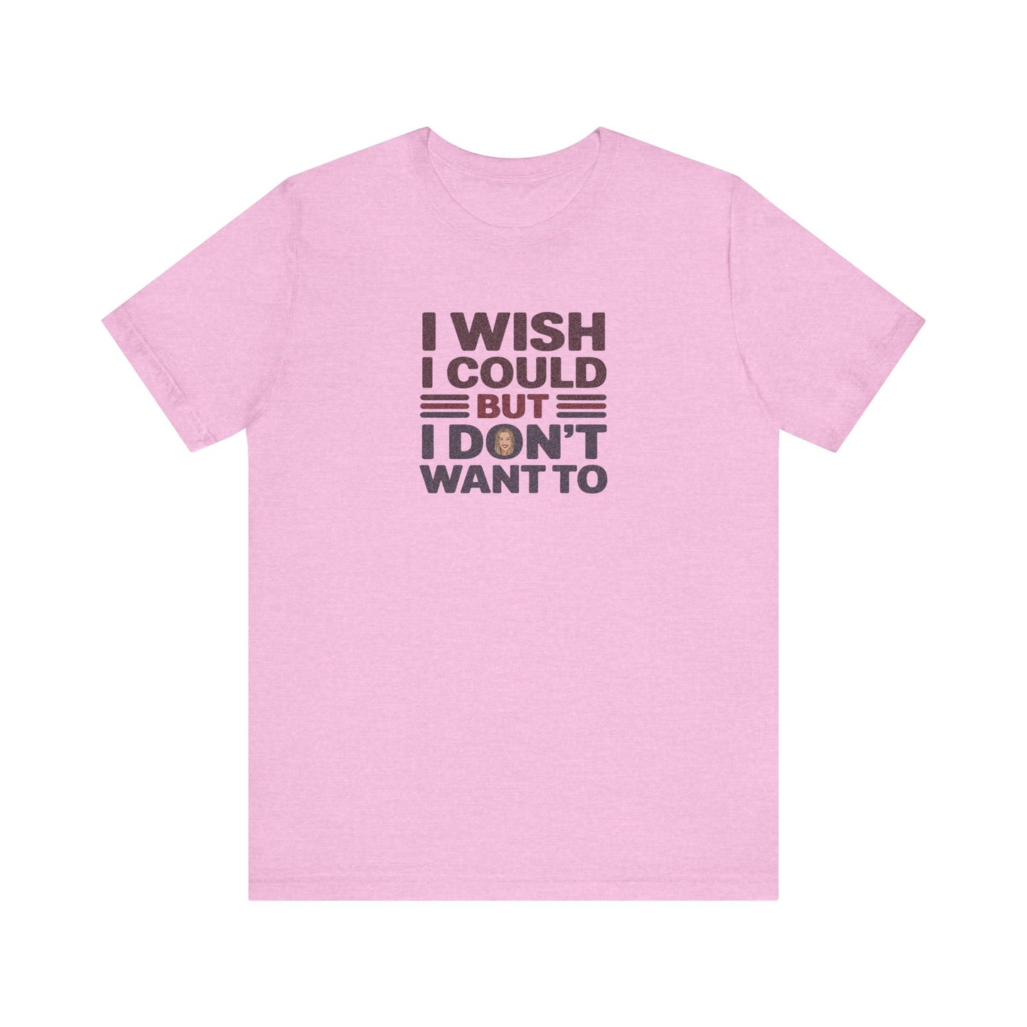 I Wish I Could, But I Don't Want To — Phoebe Buffay Retro Tee (Light)