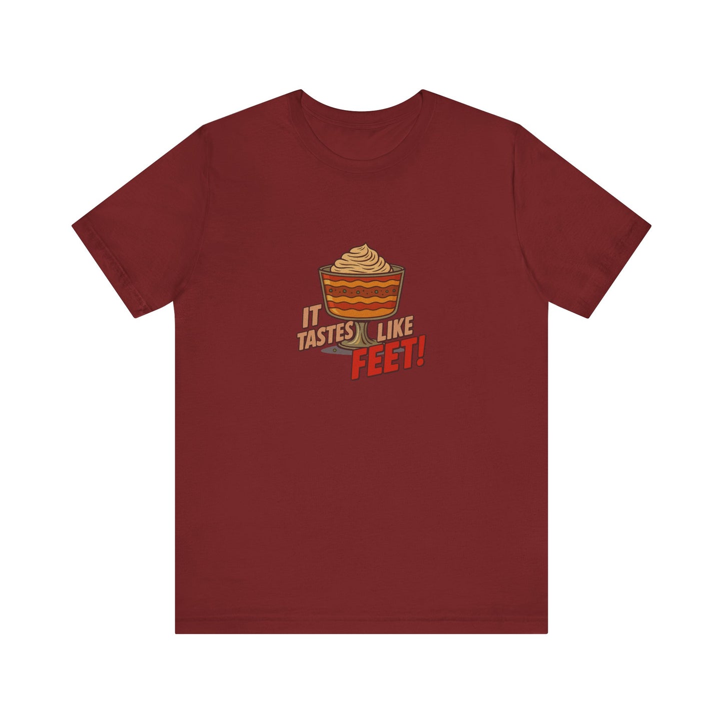 It Tastes Like Feet! — Thanksgiving Trifle Retro Tee (Dark)
