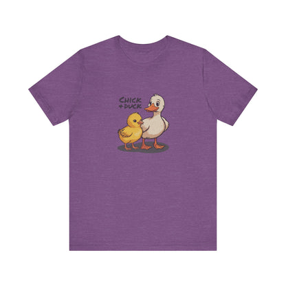The Chick and the Duck — Friends Retro Tee (Light)