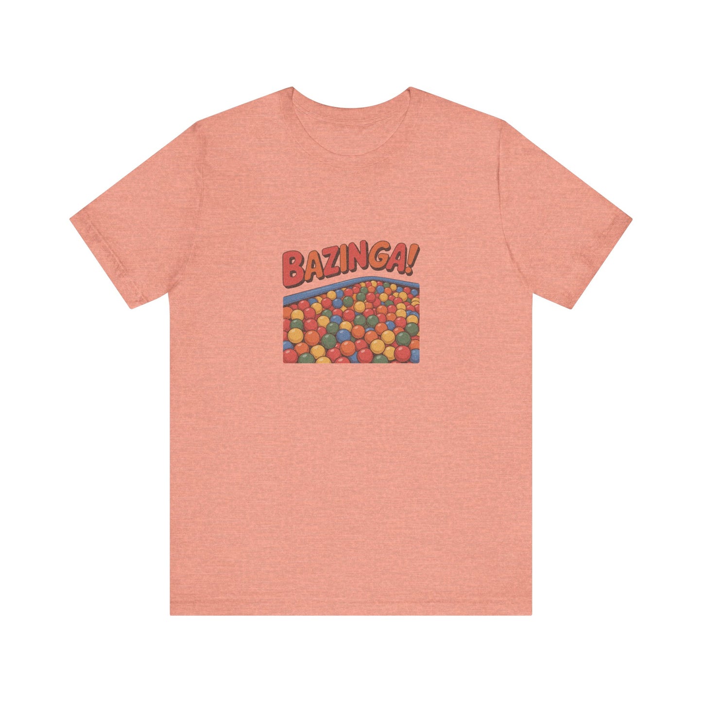 Bazinga! Ball Pit — Big Bang Theory Retro Tee (Light)