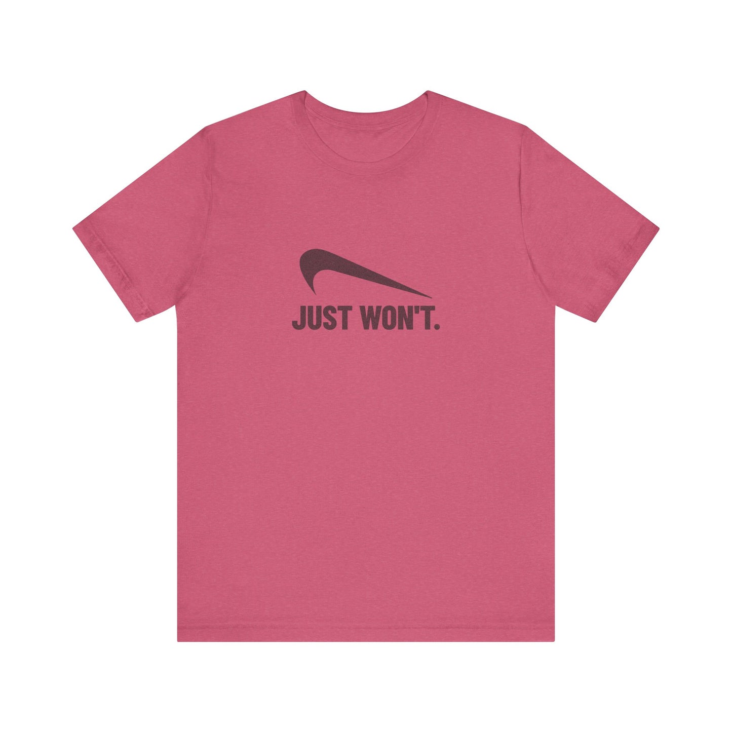 Just Won’t Athletic Parody — Retro Workout Tee (Light)