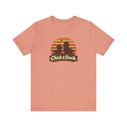 The Chick and the Duck — Friends Retro Tee (Light)