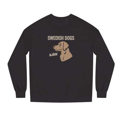 His Bjärk Is Worse Than His Bite – Minimalist Dog Pun Retro Sweatshirt (Light)