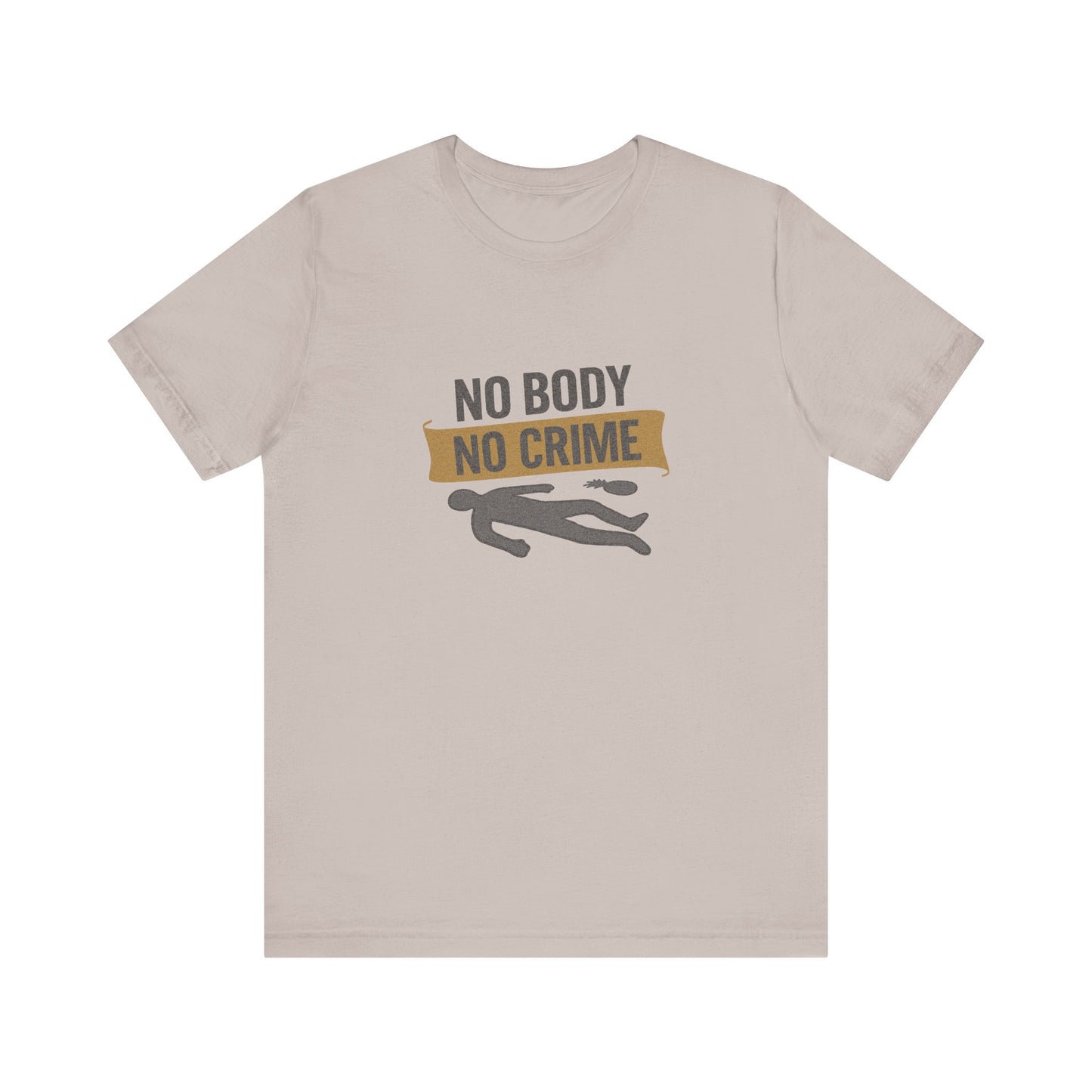 No Body, No Crime — Psych Crime Scene Retro Tee (Light)