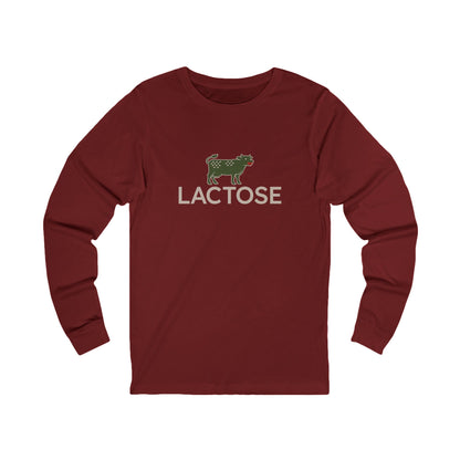 Life is a Beautiful… Typo – LACTOSE Logo Parody Retro Long Sleeve (Dark)