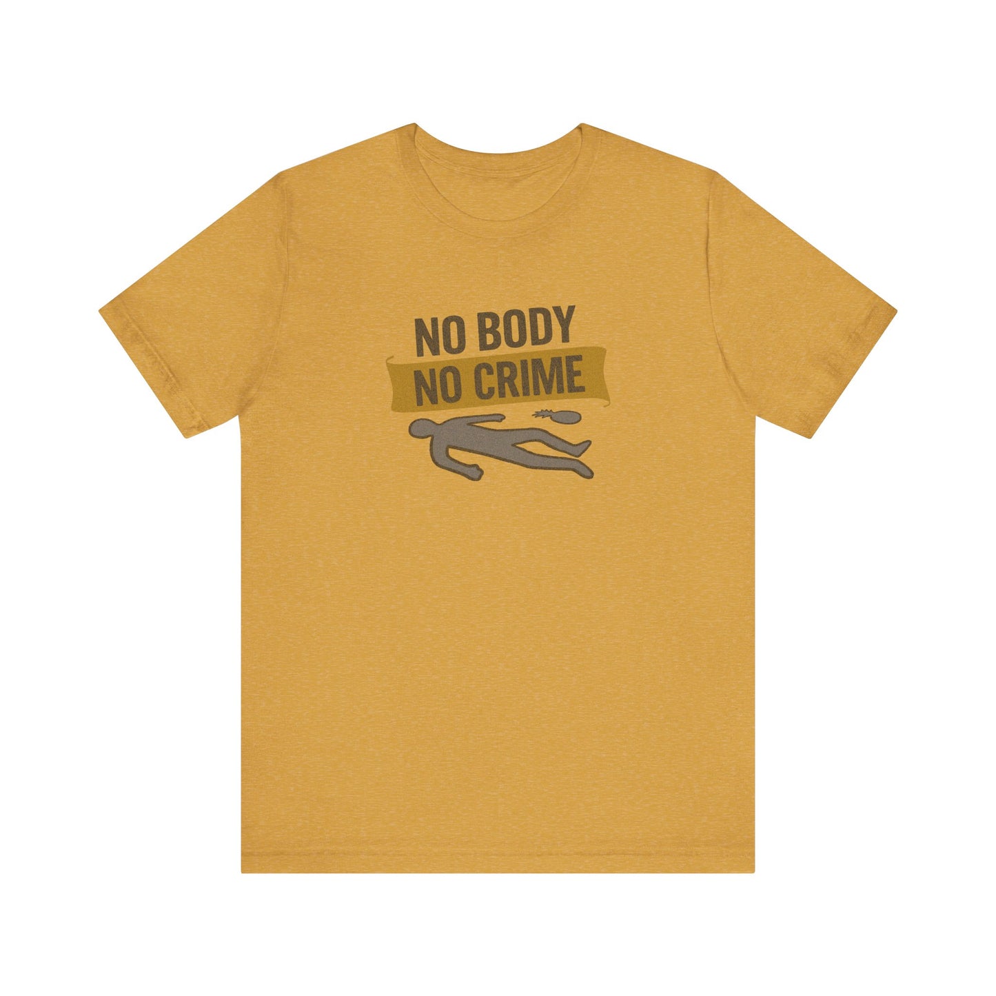 No Body, No Crime — Psych Crime Scene Retro Tee (Light)