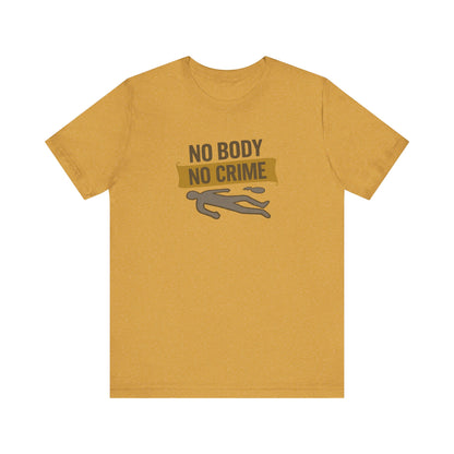 No Body, No Crime — Psych Crime Scene Retro Tee (Light)