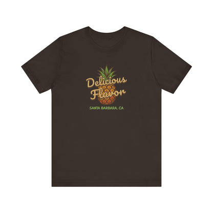 Delicious Flavor — Santa Barbara Pineapple Retro Tee (Dark)