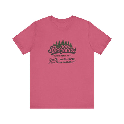 Shady Pines (Death Visits More Often Than Children) — Retro Tee (Light)