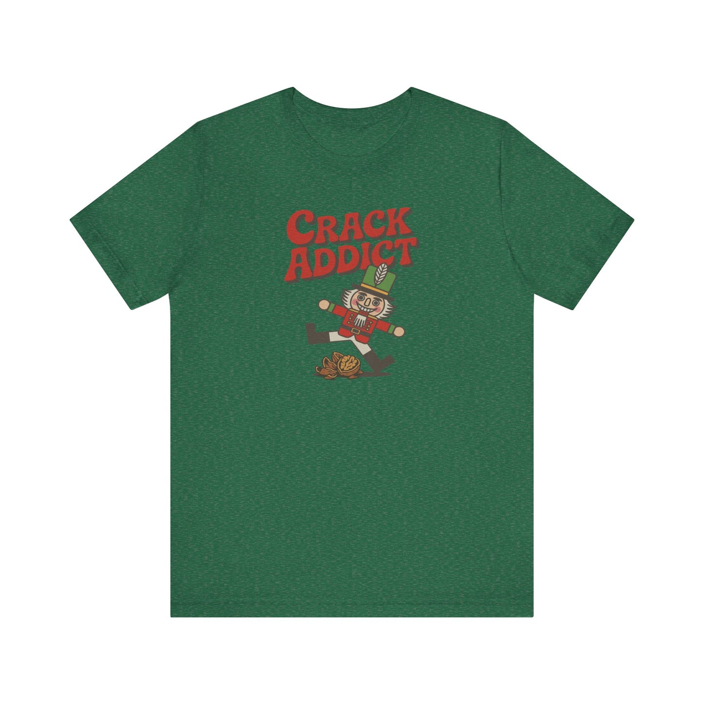 Crack Addict Nutcracker (Unhinged Remix) — Retro Tee (Dark)
