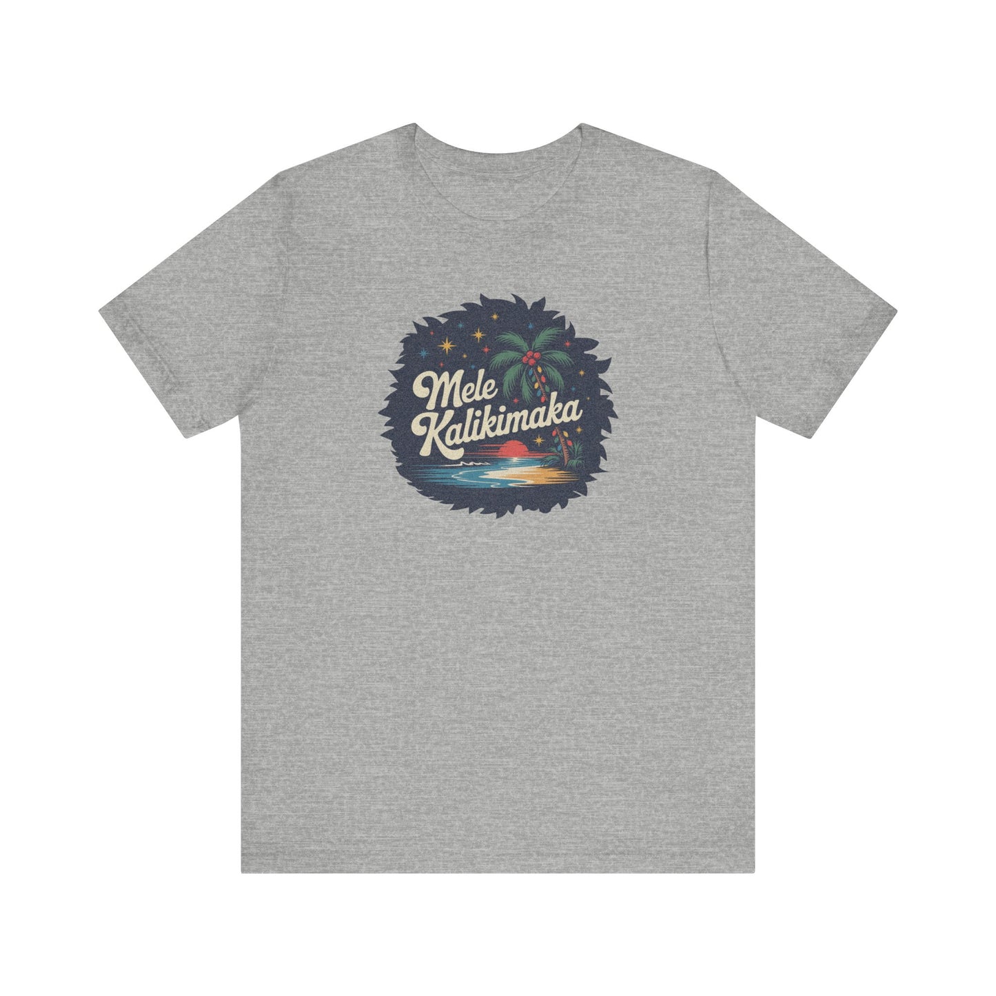 Mele Kalikimaka — Retro Hawaiian Christmas Tee (Light)