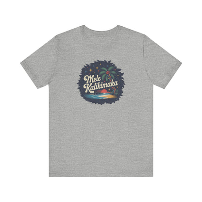 Mele Kalikimaka — Retro Hawaiian Christmas Tee (Light)