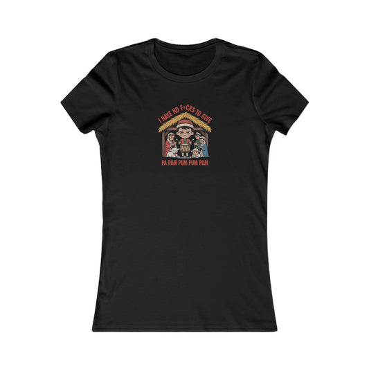 I Have No F*cks to Give — Little Drummer Boy Women's Tee (Dark)