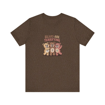 Bears Are Terrifying (Cute Remix) — Retro Tee (Dark)